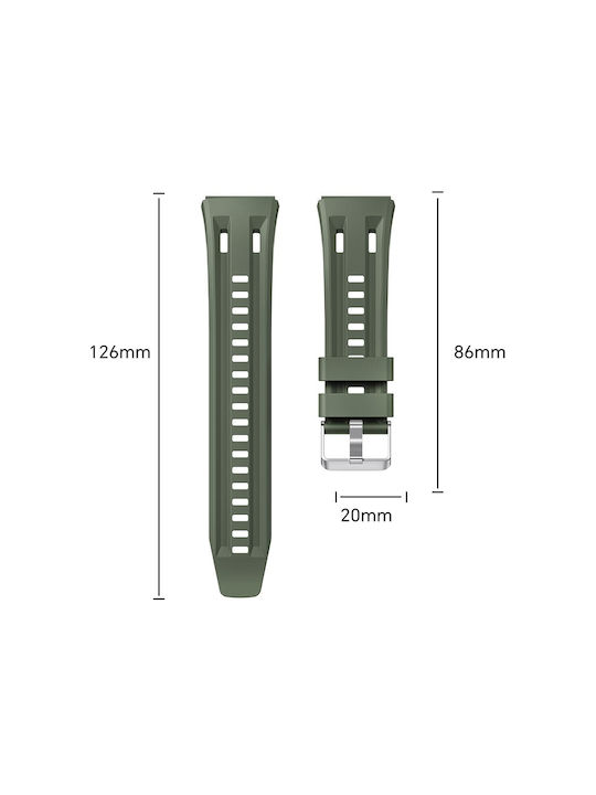 Huawei Watch Ultimate 2 Watch GT Runner 2 Watch GT 6 Pro 46mm Silicone Strap Green