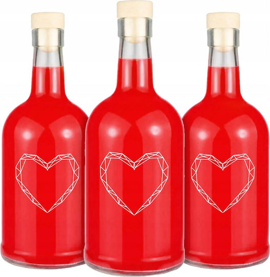 10x Flacoane Tadek 500ml Imprimare Vopsele Lichior Vin