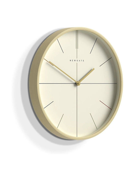 Newgate Mr Clarke Hockey Leise Wanduhren Hölzernes Beige