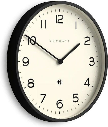 Newgate Echo Number Two Стенен часовник Металик Черен