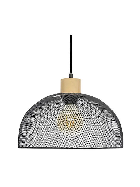 Atmosphera Lumini Suspendate Negru Cu Bază De Bec E27 30x30cm