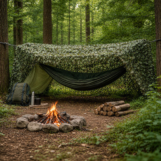 Plasă De Camuflaj Verde 3x6m