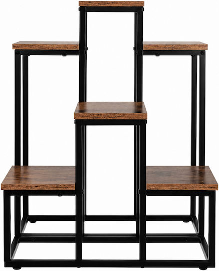 Suport Metalic Negru Pentru Plante 67x34.5x51cm