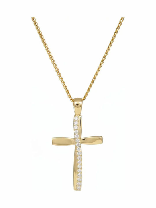 Gold Cross 9K with Chain