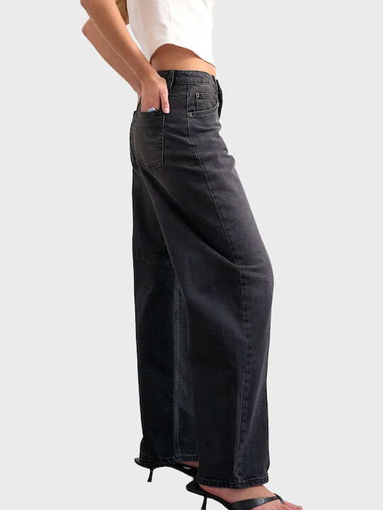 High Rise Women's Jean Pants Black