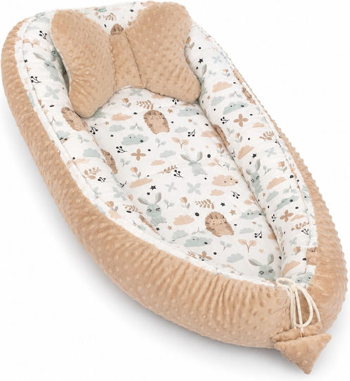 Maboo Baby Nest Pillow Friends Forever Beige 50x90cm Maboo Baby Nest Pillow Friends Forever Beige 50x90cm