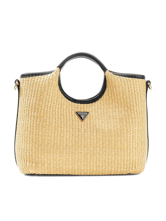 Kirsten Rattan Damen Satchel Tasche Schwarze