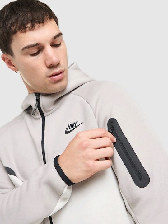 Tech Fleece Яке с Качулка Бежово