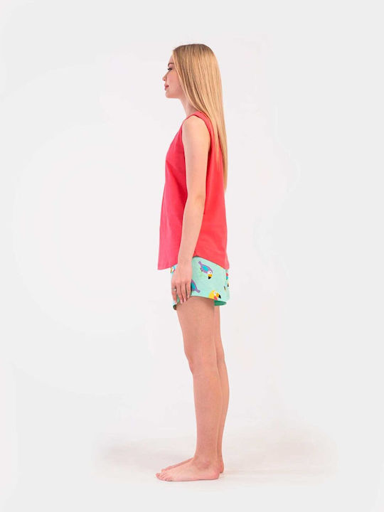 Vienetta Secret Summer Women's Pyjama Set Fuchsia