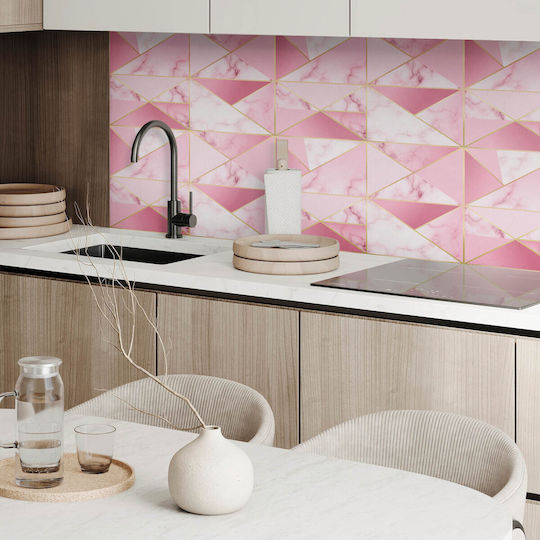 Set Vinyl Kacheln PVC Geometrische Muster Marmor 6x60x30 cm