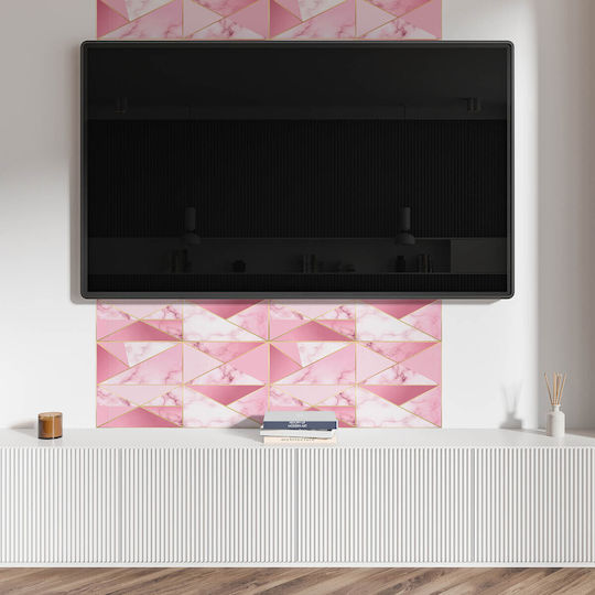 Set Vinyl Kacheln PVC Geometrische Muster Marmor 6x60x30 cm