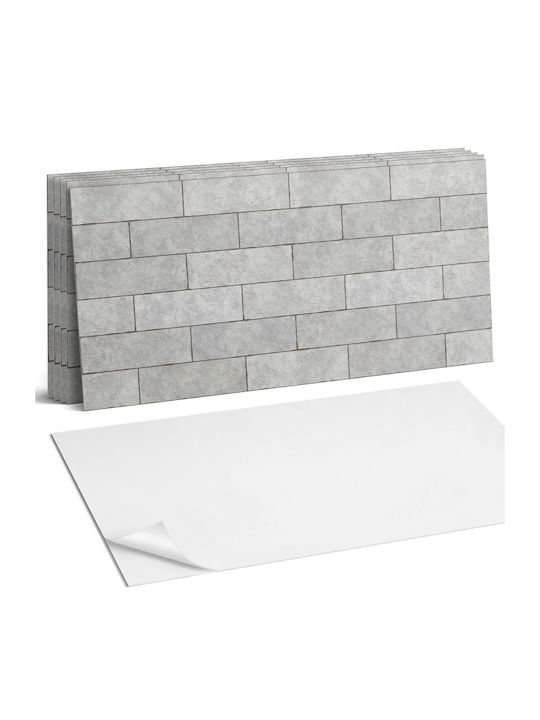 Set Vinylboden Kacheln Dreidimensionales Ziegelmuster 6x60x30 cm