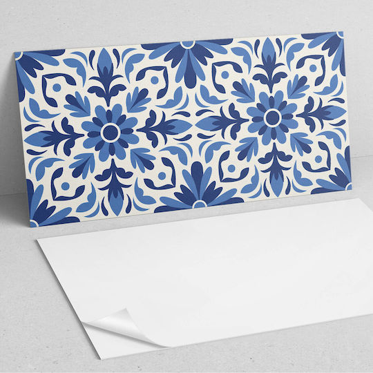 Vinyl Floor Tile Set Floral Pattern Leaves 6x60x30 Cm