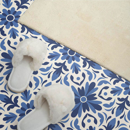 Vinyl Floor Tile Set Floral Pattern Leaves 6x60x30 Cm