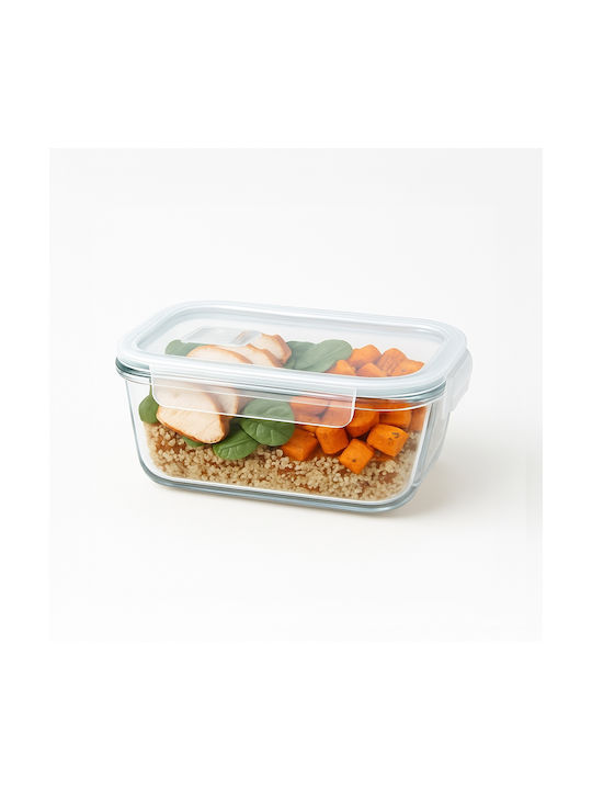 Bimberek Glas-Mittagsbox Weiß 640ml