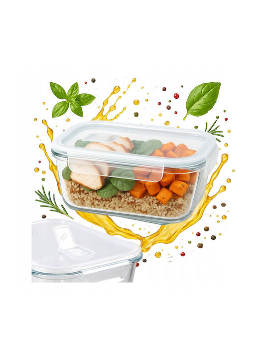 Bimberek Glass White Lunch Box 640ml