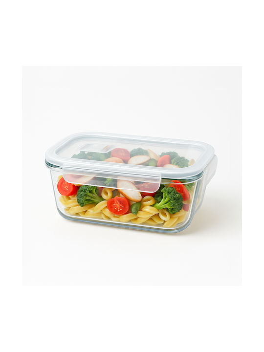 Bimberek Glass White Lunch Box 1.04lt