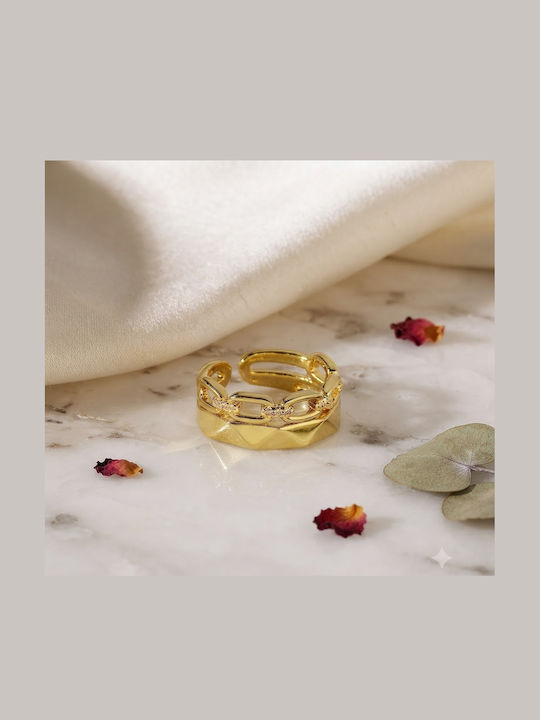 Women's Gold Plated Ring with Stones Women's Gold Plated Ring with Stones