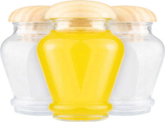 5x Γυαλινο Βαζο Δοχειο 160ml Μπαχαρικα