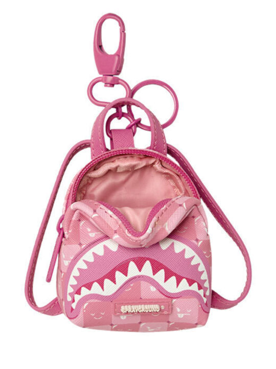 Sprayground Rosa Neue Check Faces Rucksack Schlüsselanhänger