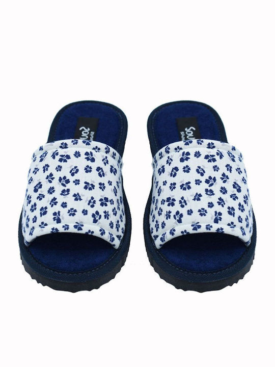 Terry Winter Women's Blue Slippers