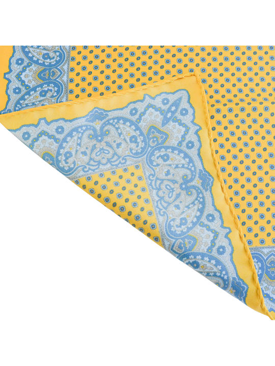 Men's Silk Yellow Handkerchief