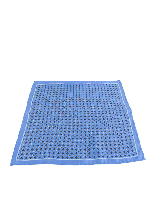 Men's Silky Blue Handkerchief