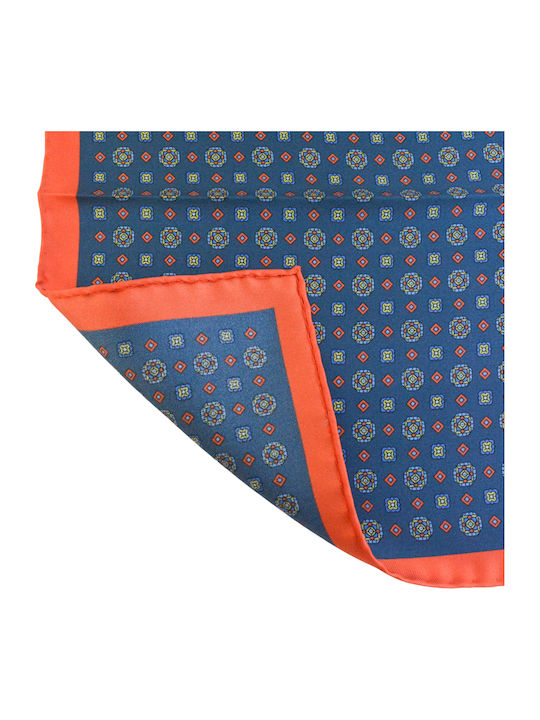 Men's Silky Blue Handkerchief