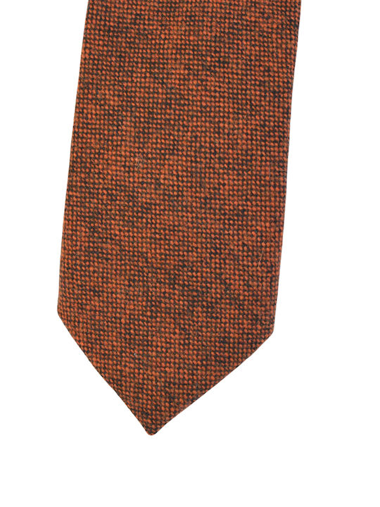 Men's Monochrome Tie In Orange Color