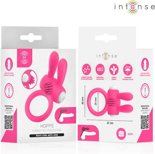 Intense Vibrations Penisring Silikon Rosa D-246279