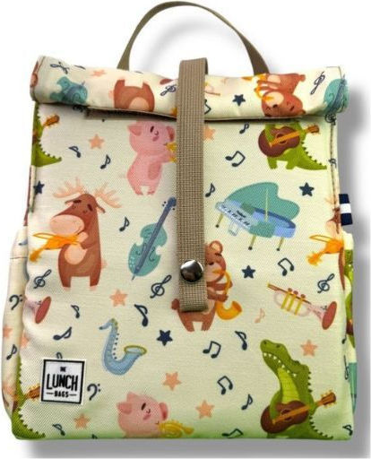 The Lunch Bags School Lunch Bag Handheld 5lt Beige 21x16x24cm