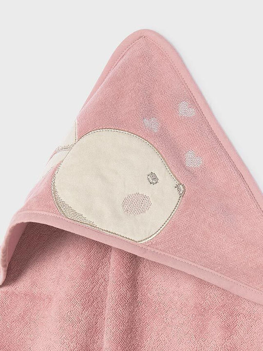 Mayoral Baby-Badetuch mit Kapuze Rosa