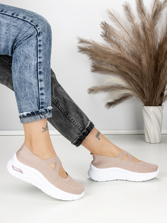 Adidași Flatforms Pentru Femei Roz