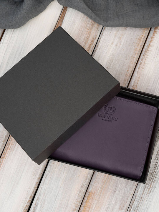 Малък Дамски Портфейл от Естествена Кожа с RFID Лилав