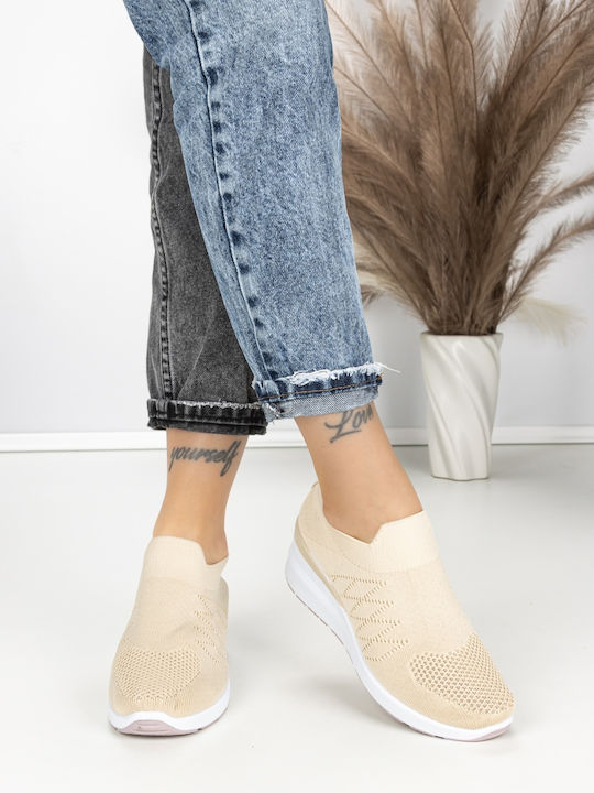 Adidași Flatforms Pentru Femei Bej