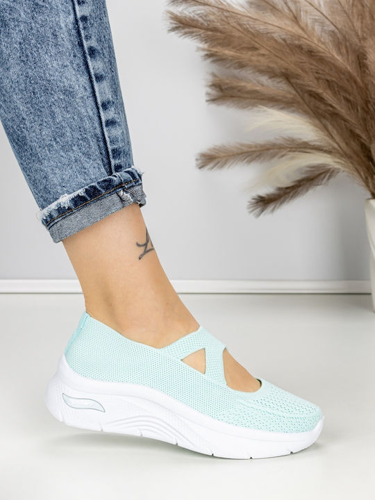 Adidași Flatforms Pentru Femei Verzi