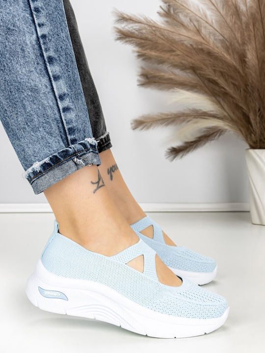 Adidași Flatforms Pentru Femei Albastru