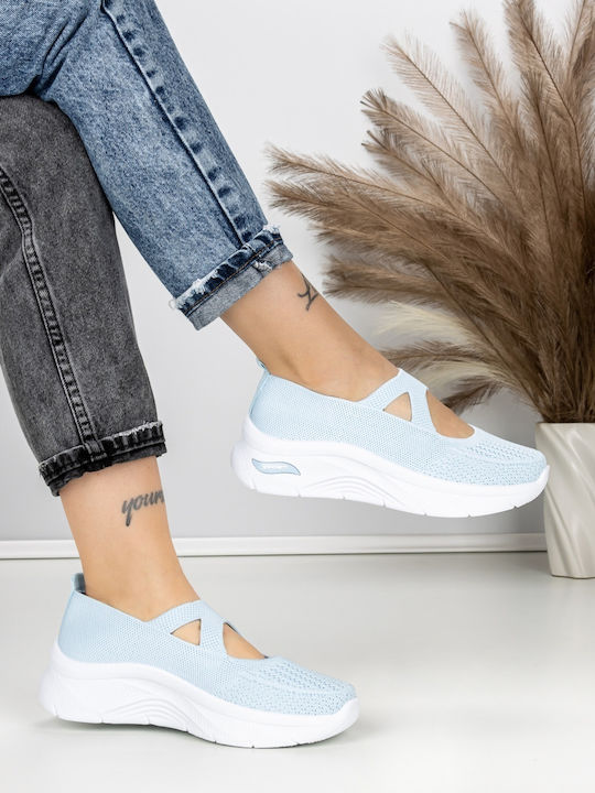 Adidași Flatforms Pentru Femei Albastru