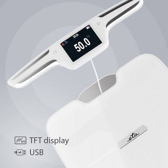 ETA Smart Badezimmerwaage 180kg Transparent ETA8779
