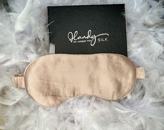 Handy Silk Silky Beige Silk Sleep Mask