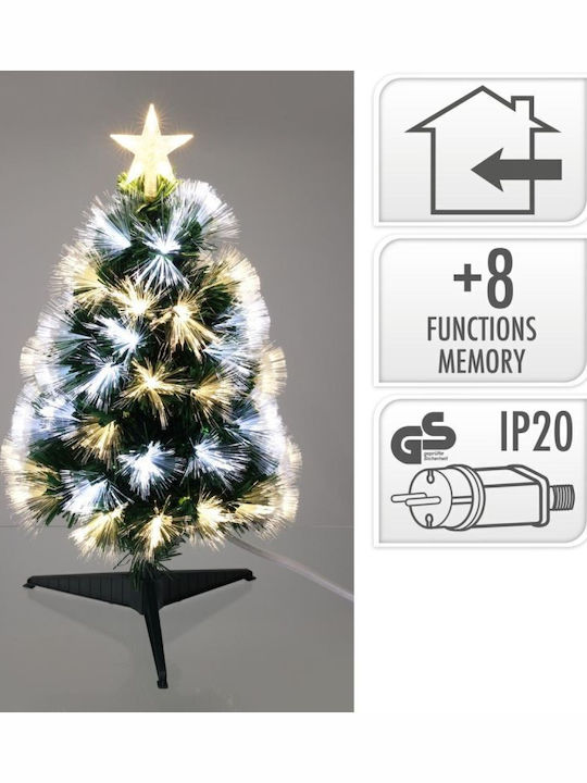 Beleuchtetes Weihnachtsdekorationen mit Kunststoffbaum 60cm Weiß