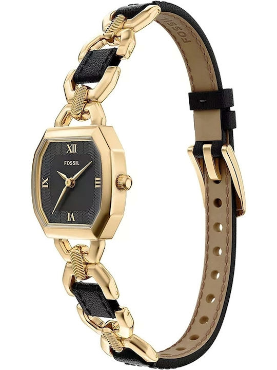 Fossil Trei Ceasuri Dama 22mm Baterie Cu Brățară Din Metal Auriu