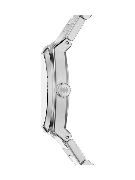 Fossil Trei Ceasuri Dama 27mm Baterie Cu Brățară Din Metal Argintie