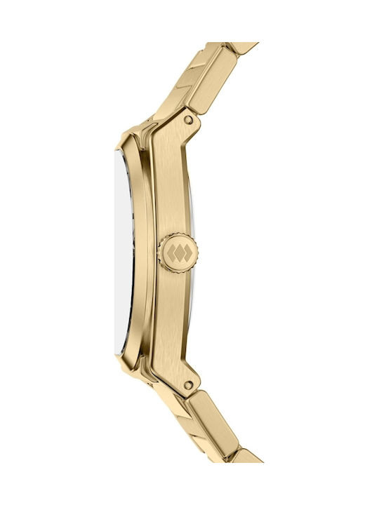 Fossil Trei Ceasuri Dama 27mm Baterie Cu Brățară Din Metal Auriu