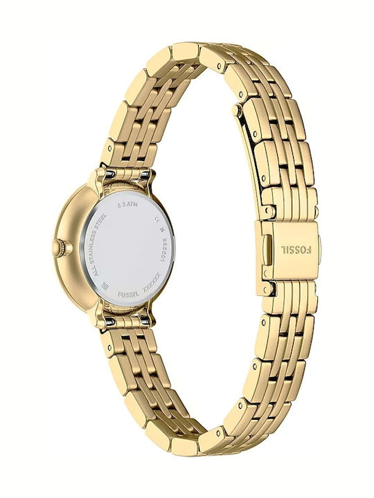 Fossil Three Ceas Baterie Cu Brățară Din Metal Fossil Three Ceas Baterie Cu Brățară Din Metal