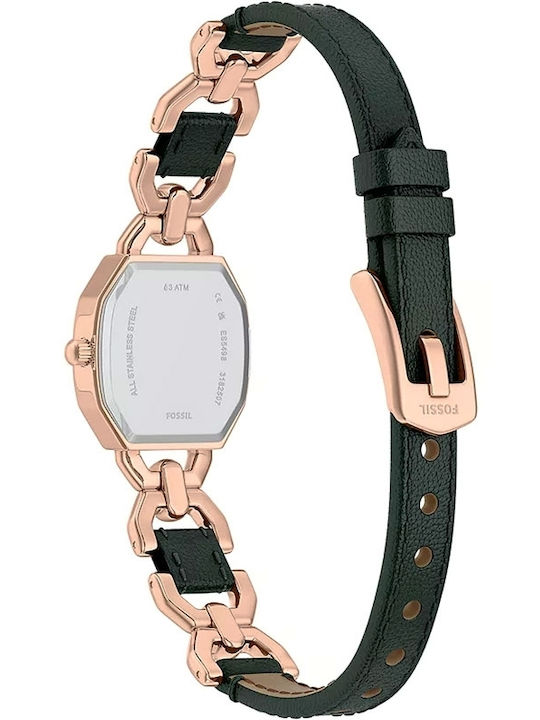 Fossil Trei Ceasuri Dama 22mm Baterie Cu Brățară Din Metal Rose Gold Fossil Trei Ceasuri Dama 22mm Baterie Cu Brățară Din Metal Rose Gold