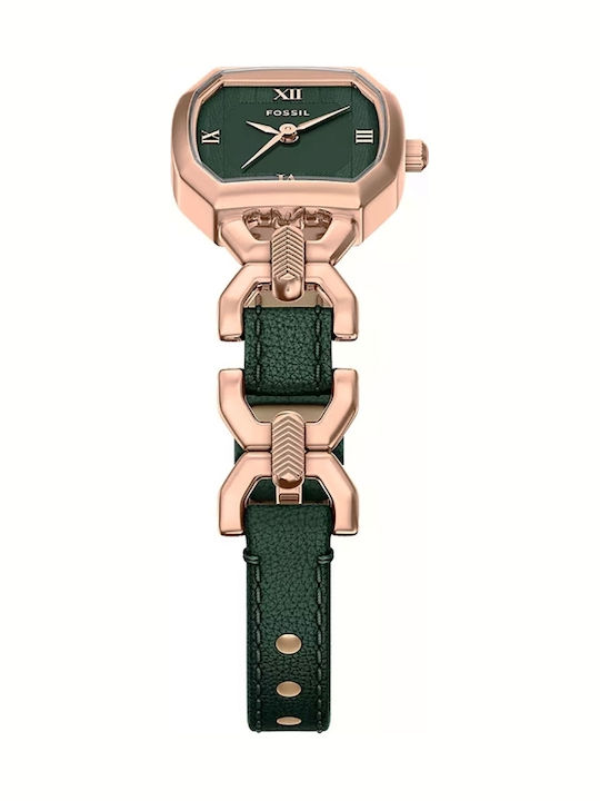 Fossil Trei Ceasuri Dama 22mm Baterie Cu Brățară Din Metal Rose Gold
