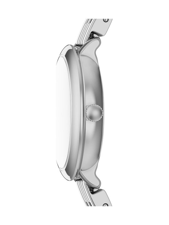Fossil Trei Ceasuri Dama 26mm Baterie Cu Brățară Din Metal Argintie