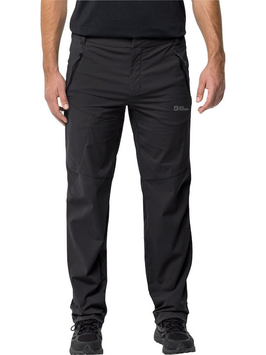 Jack Wolfskin Pantaloni Lungi de Drumeție Pentru Bărbați Negru