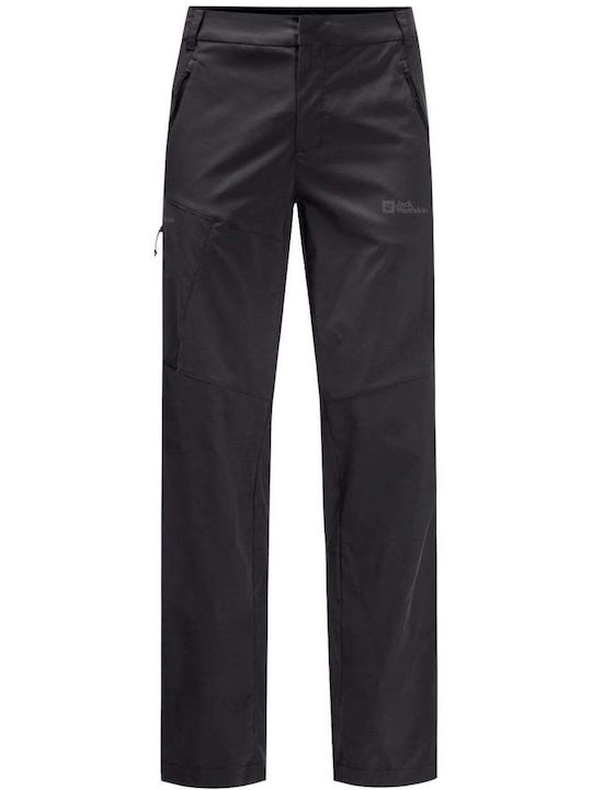 Jack Wolfskin Pantaloni Lungi de Drumeție Pentru Bărbați Negru